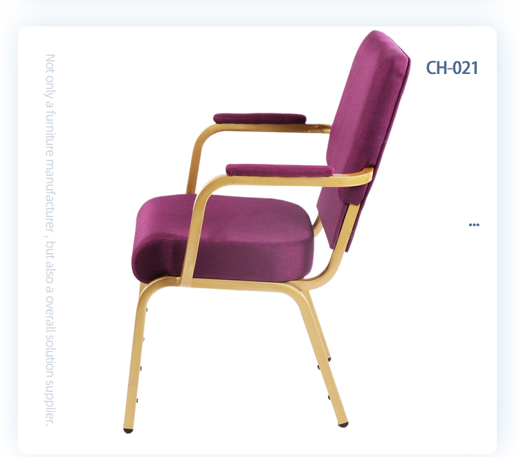 Stackable Church Chair with Armrest Minister Pastor Priest Using Church Chairs