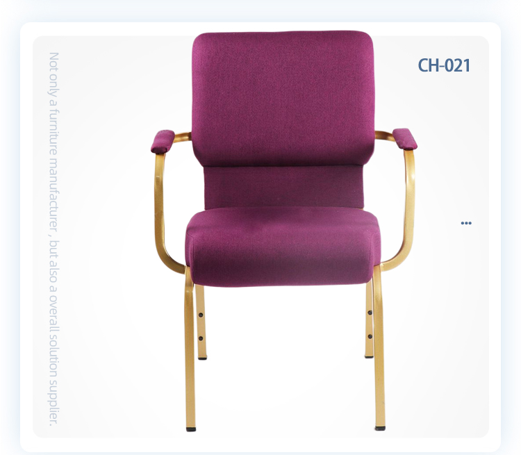 Stackable Church Chair with Armrest Minister Pastor Priest Using Church Chairs
