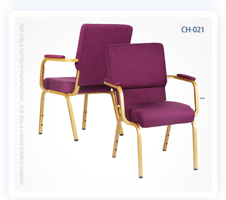 Stackable Church Chair with Armrest Minister Pastor Priest Using Church Chairs