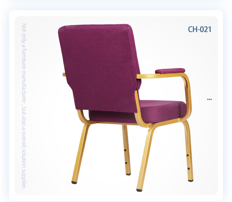 Stackable Church Chair with Armrest Minister Pastor Priest Using Church Chairs