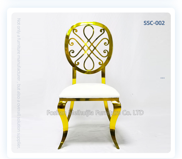 High quality golden metal banquet dining chair for wedding party event