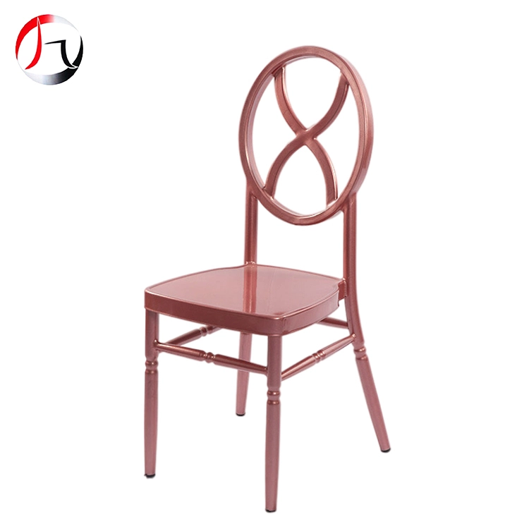 MHJ furniture - European Style Stackable Banquet Chairs Round Back Chiavari Phoenix Wedding Chair Metal chiavari chair 1