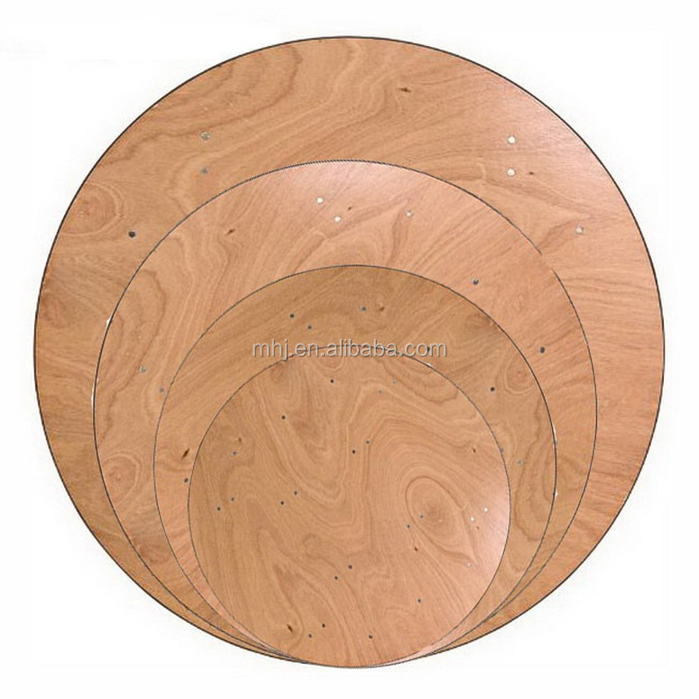 MHJ furniture - Wholesale Cheap Price Folding Wooden Round Banquet Dining Table Tables 10
