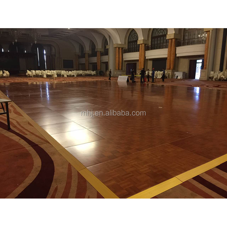 MHJ furniture - Factory Price Portable Teak Wood Dance Floor For Hotel Wedding Party Dance floor 8