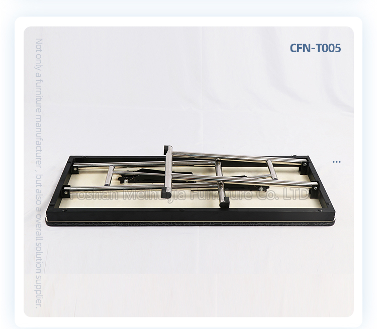 New design durable folding black conference melamine fireproof board table