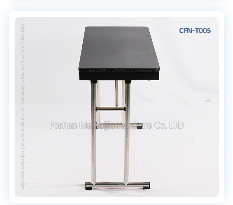 New design durable folding black conference melamine fireproof board table