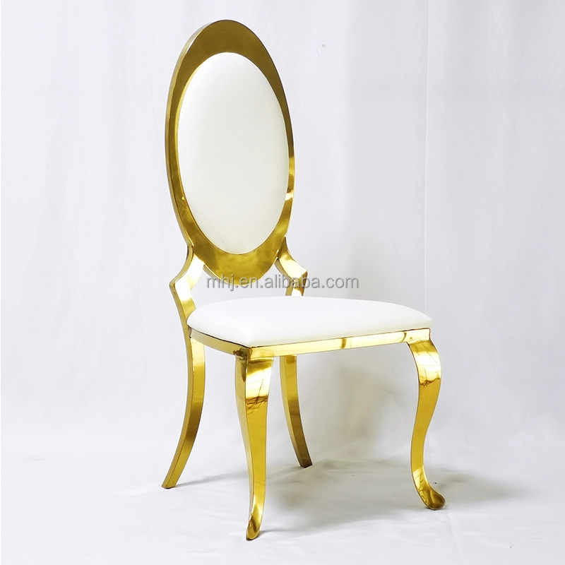 MHJ furniture - High Quality Stainless Restaurant Party Wedding Steel Banquet Chair Stainless steel chair and table 1