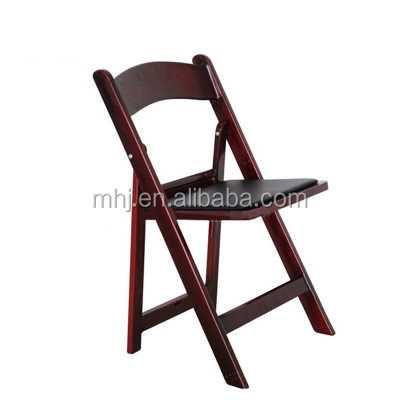 MHJ furniture - Outdoor Wedding Black Padded Resin Wimbledon Folding Plastic Chair Plastic chair and table 8