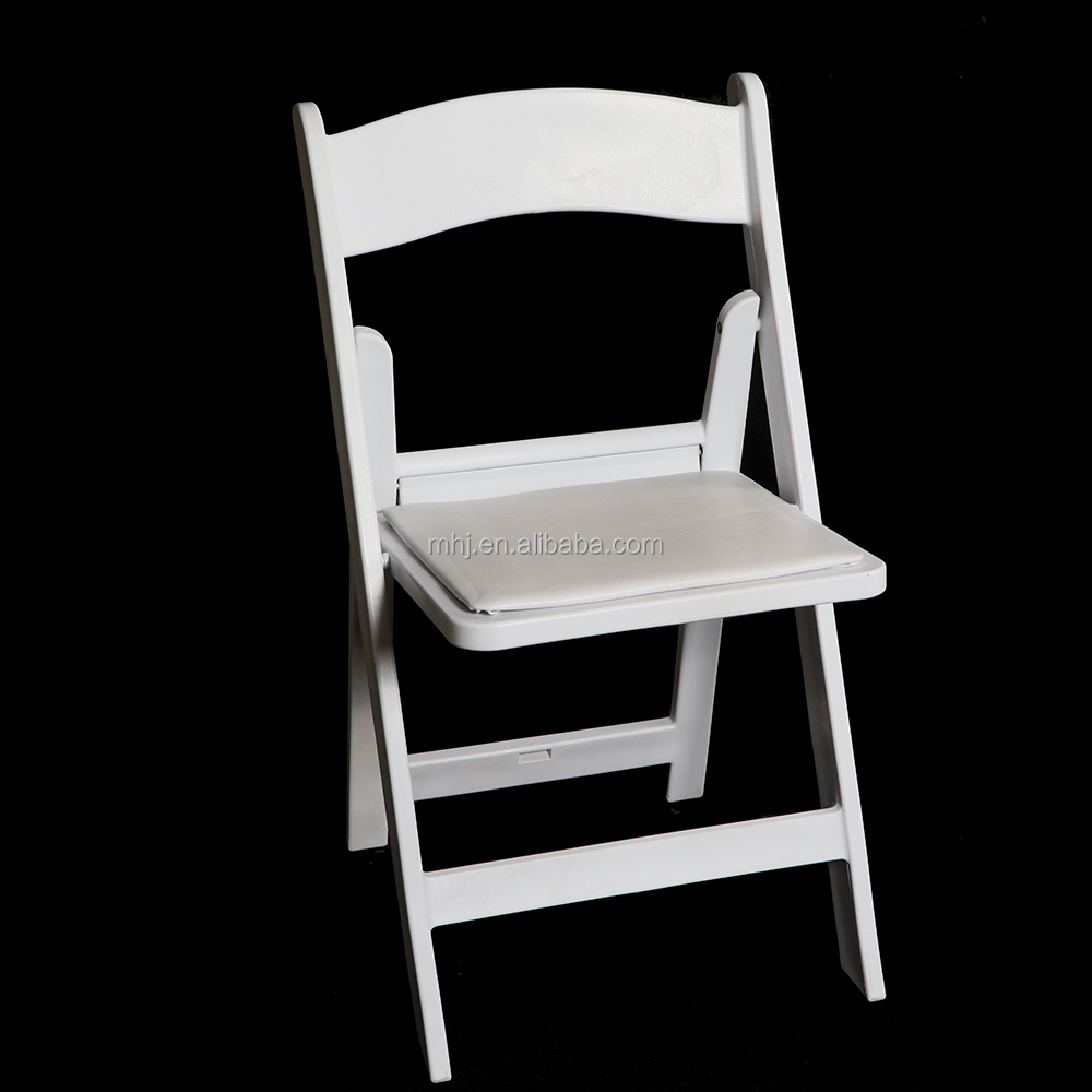 MHJ furniture - Outdoor Wedding Black Padded Resin Wimbledon Folding Plastic Chair Plastic chair and table 9
