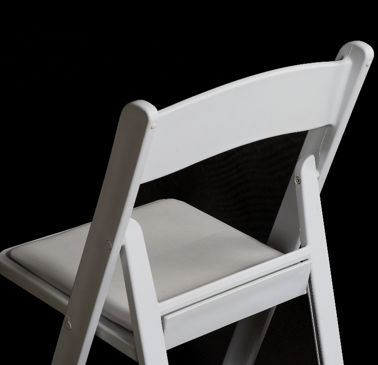 MHJ furniture - Outdoor Wedding Black Padded Resin Wimbledon Folding Plastic Chair Plastic chair and table 16