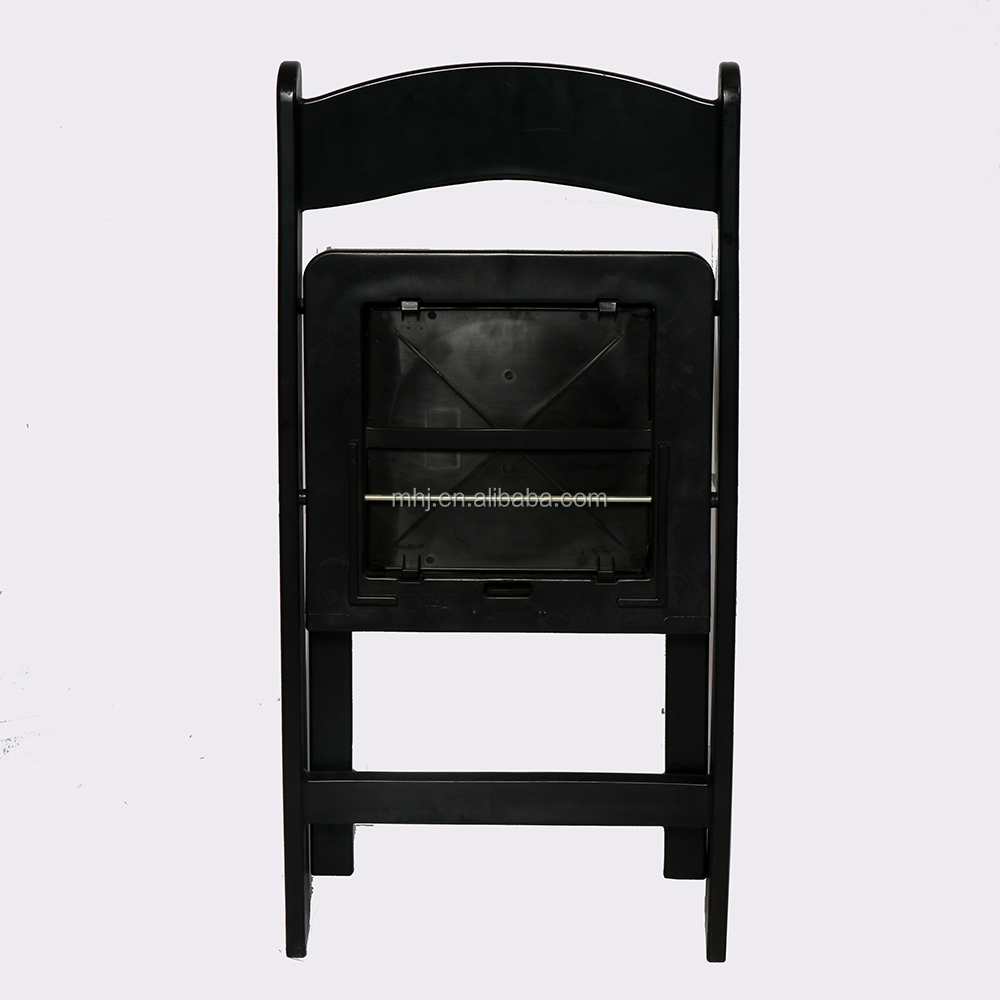 MHJ furniture - Outdoor Wedding Black Padded Resin Wimbledon Folding Plastic Chair Plastic chair and table 13