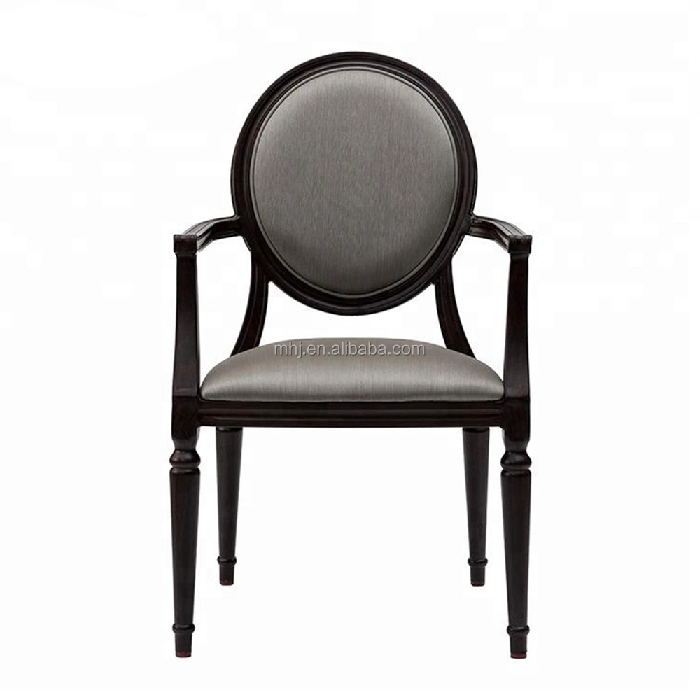 MHJ furniture - Hot Sale Velvet Wedding Round Back Armrest Banquet Chair Aged & Nursing home seating 1
