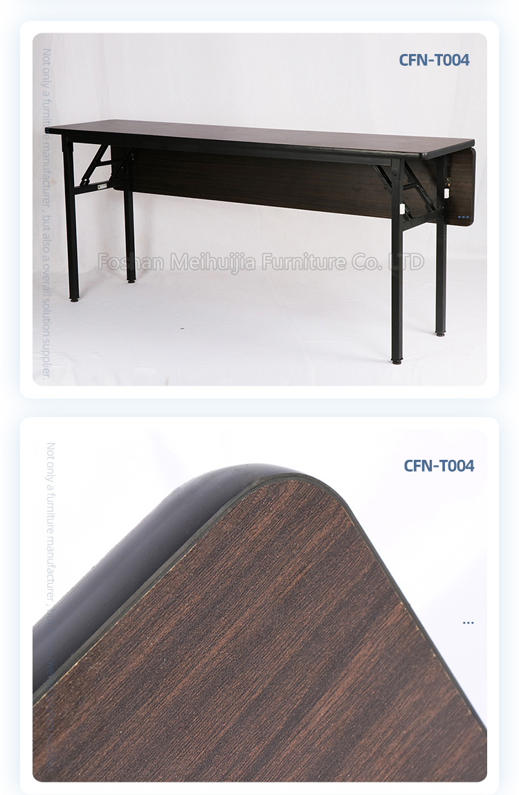 Fireproof extendable conference tables foldable ibm table with anti-slip tube glide
