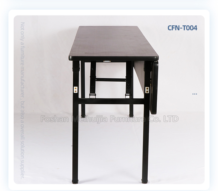 Fireproof extendable conference tables foldable ibm table with anti-slip tube glide