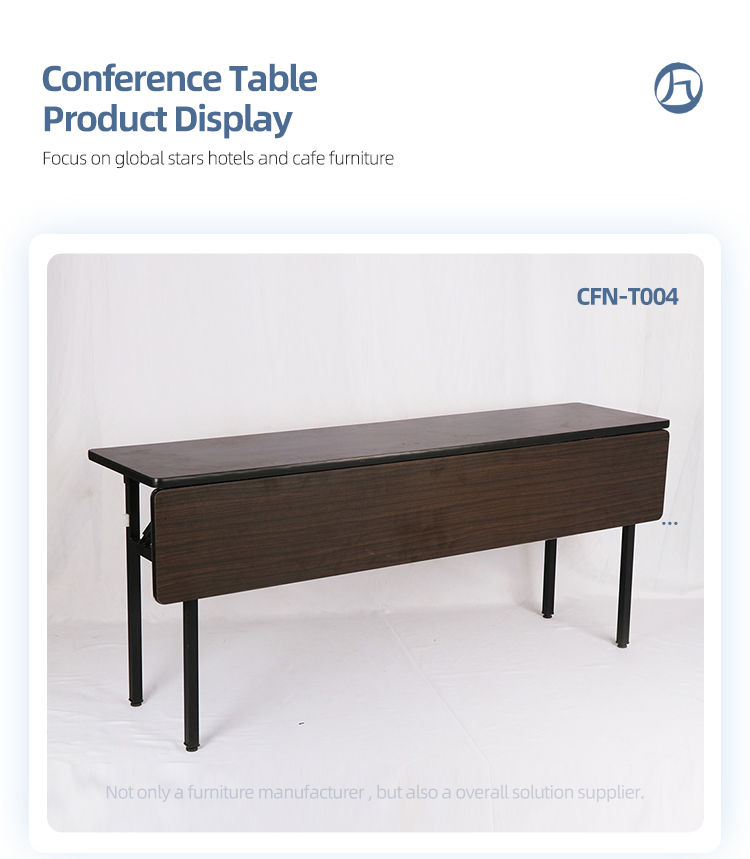 Fireproof extendable conference tables foldable ibm table with anti-slip tube glide