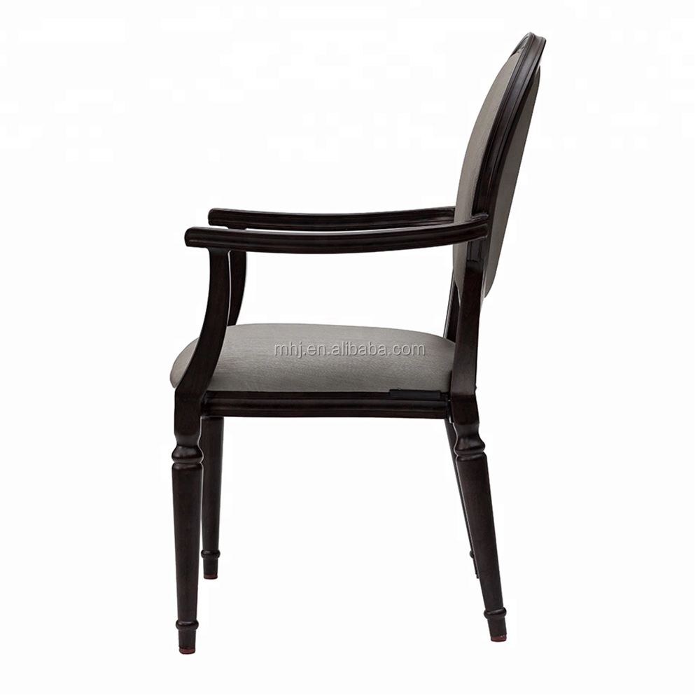 MHJ furniture - Hot Sale Velvet Wedding Round Back Armrest Banquet Chair Aged & Nursing home seating 10