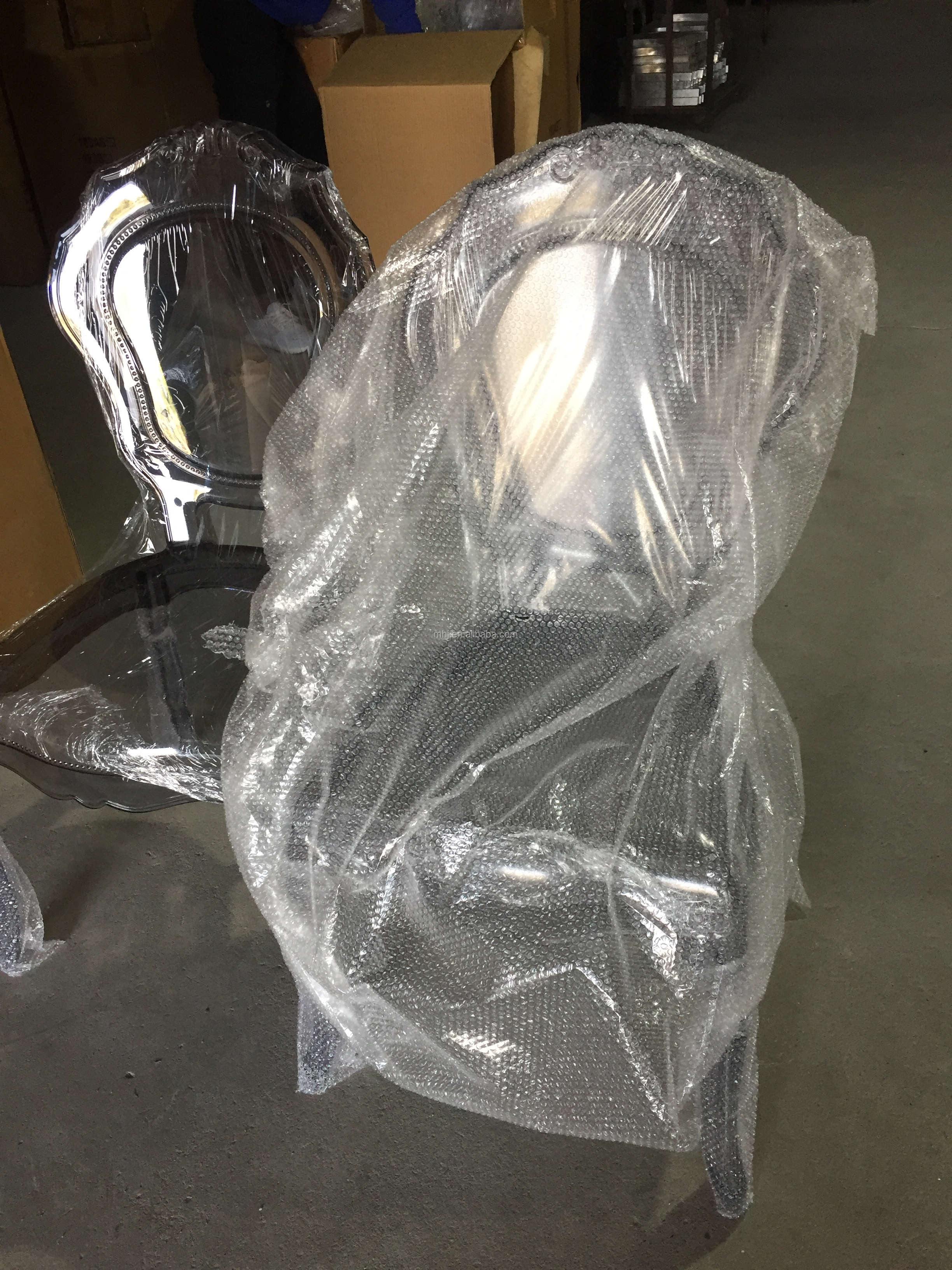 MHJ furniture - Wholesale Modern Stackable Resin Transparent Bella Princess Party Acrylic Clear Wedding Dining Chair Plastic chair and table 18
