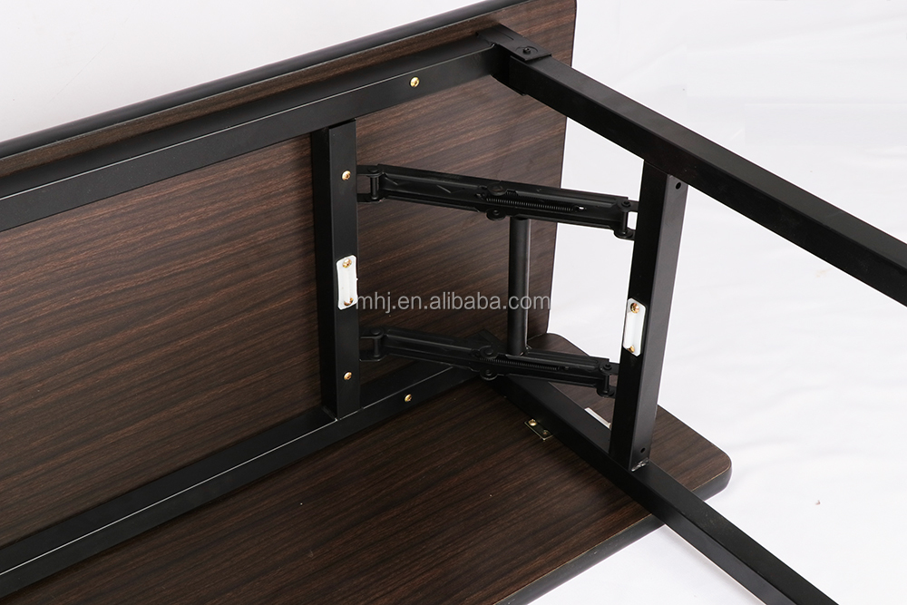 MHJ furniture - Hpl Rectangular Plywood Hotel Conference Meeting Folding Ibm Table With Modesty Panel IBM table 11