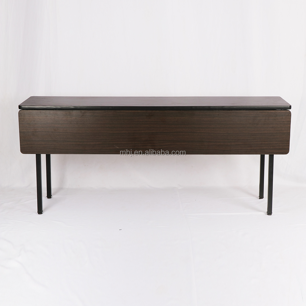 MHJ furniture - Hpl Rectangular Plywood Hotel Conference Meeting Folding Ibm Table With Modesty Panel IBM table 8