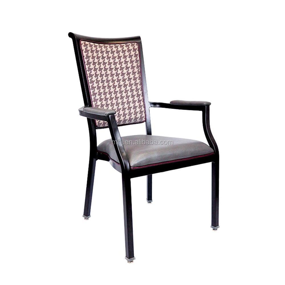 MHJ furniture - Healthy Care Center Aluminum Stacking Armrest Restaurant Chairs Aged & Nursing home seating 11