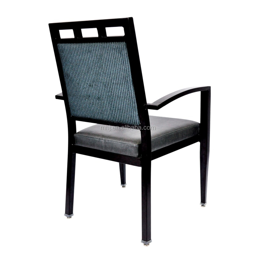 MHJ furniture - Aluminum Stacking Nursing Home Center Upholstered Armrest Restaurant Chairs Aged & Nursing home seating 17
