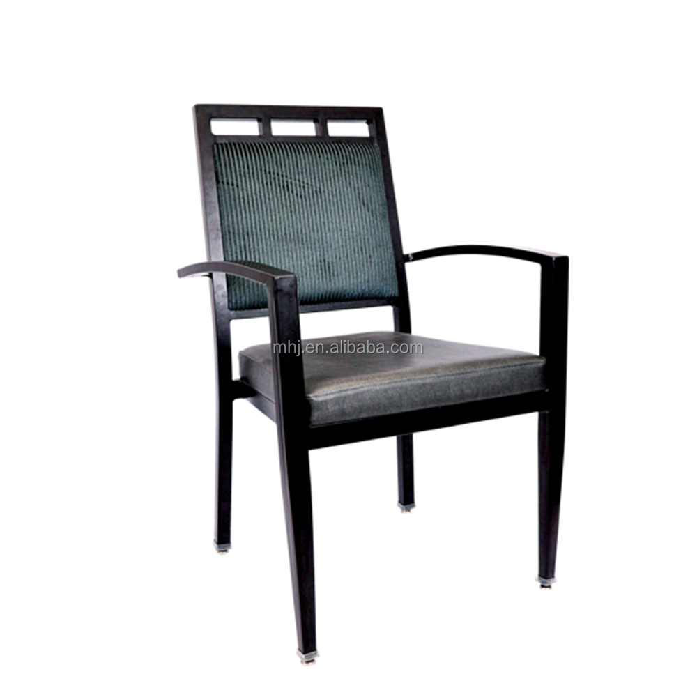 MHJ furniture - Aluminum Stacking Nursing Home Center Upholstered Armrest Restaurant Chairs Aged & Nursing home seating 9