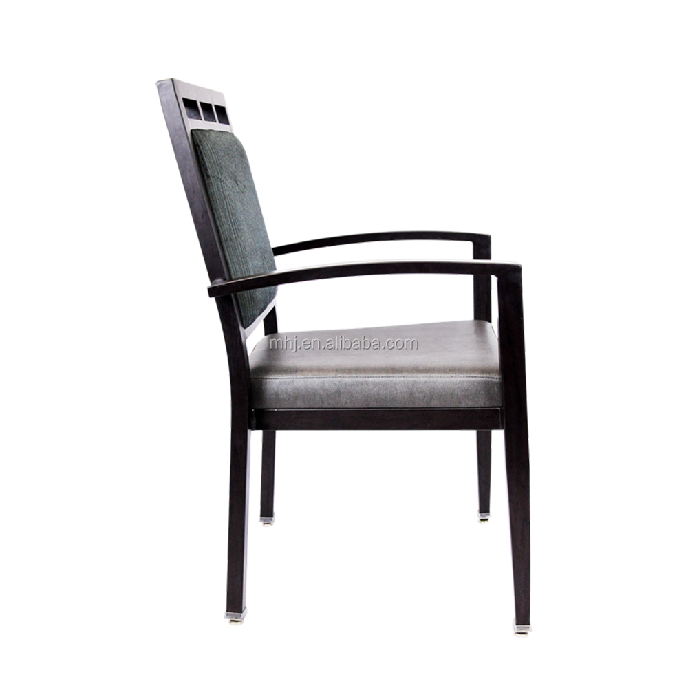 MHJ furniture - Aluminum Stacking Nursing Home Center Upholstered Armrest Restaurant Chairs Aged & Nursing home seating 14