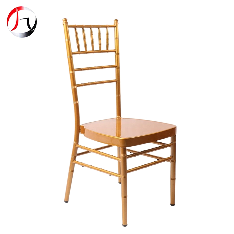 MHJ furniture - Wholesale Hotel Gold Event Stacking Champagne Chiavari Resin Wedding Chair Metal chiavari chair 1