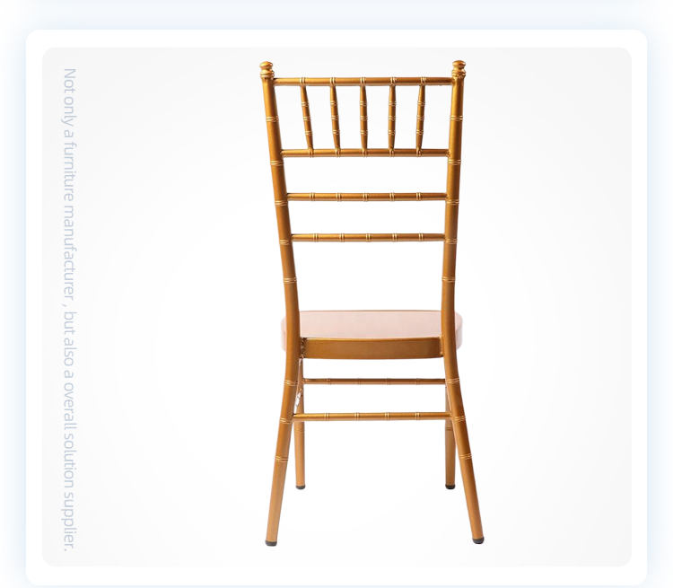 Wholesale hotel gold event stacking champagne chiavari resin wedding chair