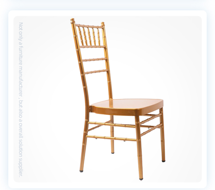 Wholesale hotel gold event stacking champagne chiavari resin wedding chair