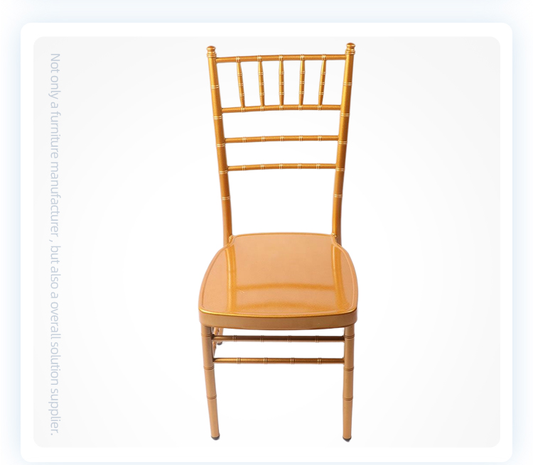 Wholesale hotel gold event stacking champagne chiavari resin wedding chair