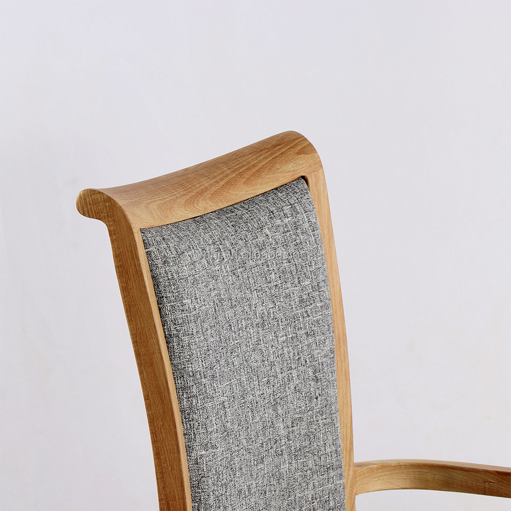 MHJ furniture - Wood Look Aluminum American Restaurant Chair With Armrest Aged & Nursing home seating 10