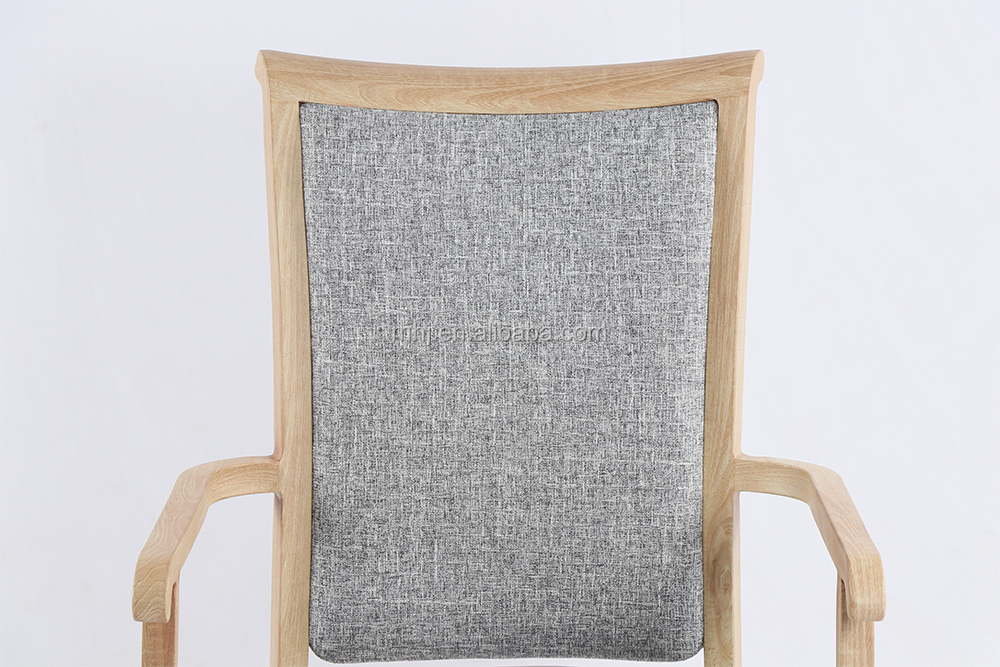 MHJ furniture - Wood Look Aluminum American Restaurant Chair With Armrest Aged & Nursing home seating 11