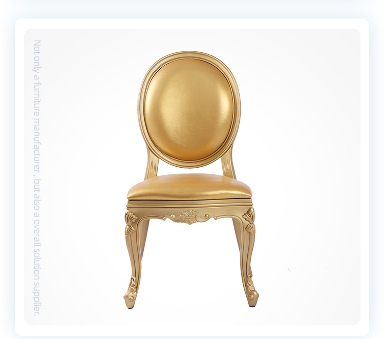 Custom stackable hotel banquet round back chairs gold louis ghost resin chair for events