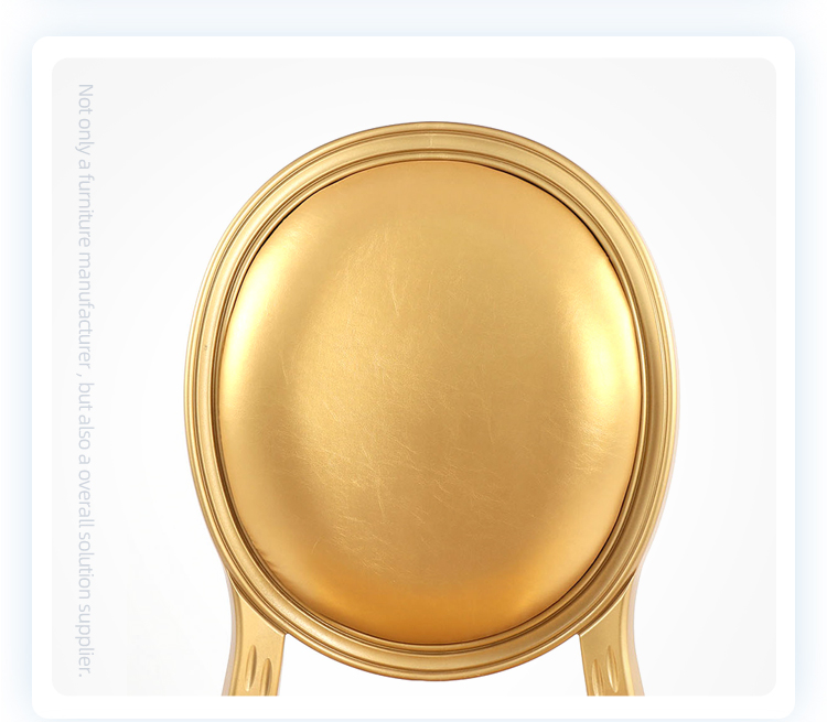Custom stackable hotel banquet round back chairs gold louis ghost resin chair for events