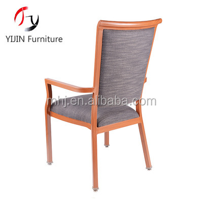 MHJ furniture - Wholesale Wood Grain Aluminum Stacking Aged & Nursing home seating 16