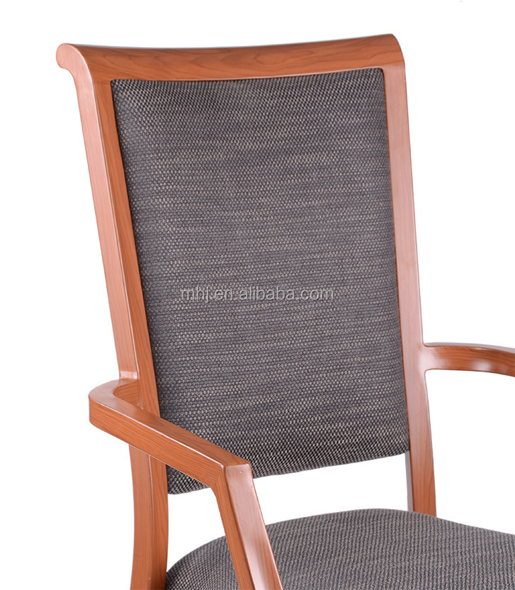 MHJ furniture - Wholesale Wood Grain Aluminum Stacking Aged & Nursing home seating 10