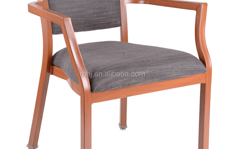 MHJ furniture - Wholesale Wood Grain Aluminum Stacking Aged & Nursing home seating 12