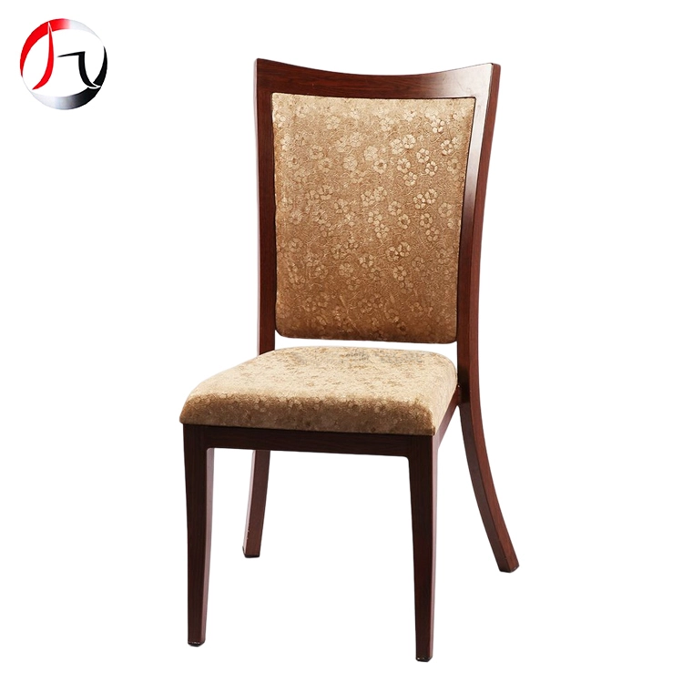 MHJ furniture - Wholesale Commercial Furniture Stacking Metal Upholstered Restaurant Chairs Imitated wooden chair 1