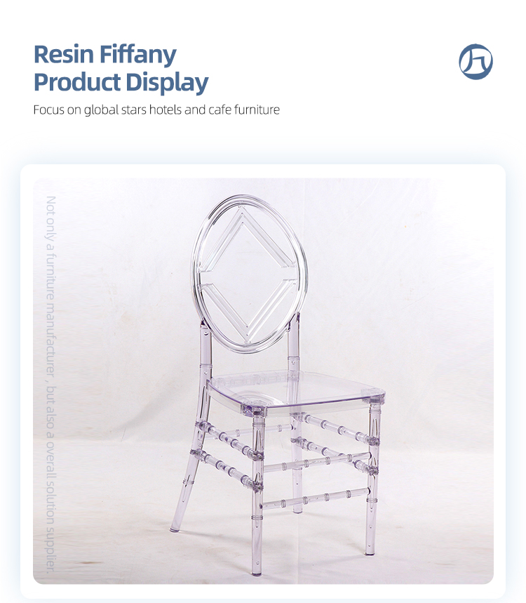 New style hotel banquet resin acrylic transparent chiavari chair stackable tiffany phoenix chairs