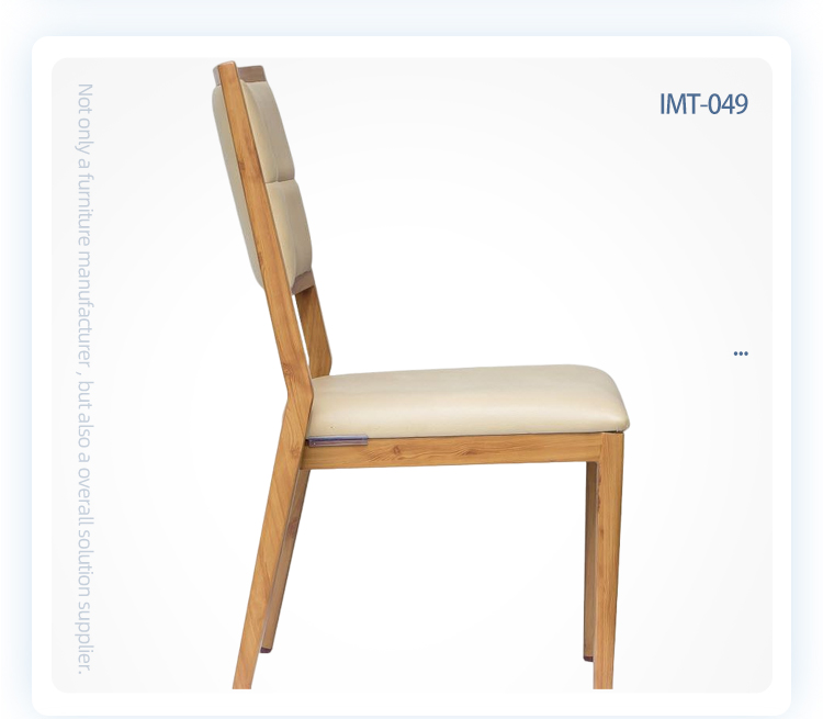 Customizes commercial aluminum wood look restaurant hotel banquet dining chairs