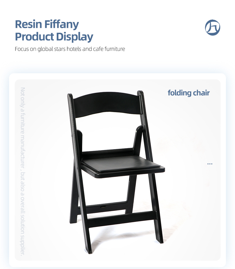 Wholesale black padded resin wimbledon folding plastic chair for outdoor wedding events