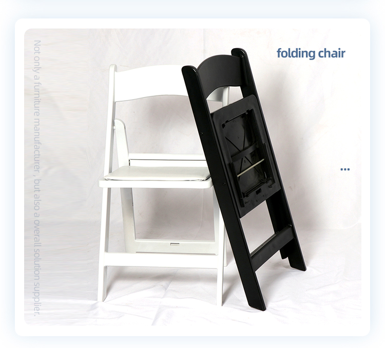 Wholesale black padded resin wimbledon folding plastic chair for outdoor wedding events