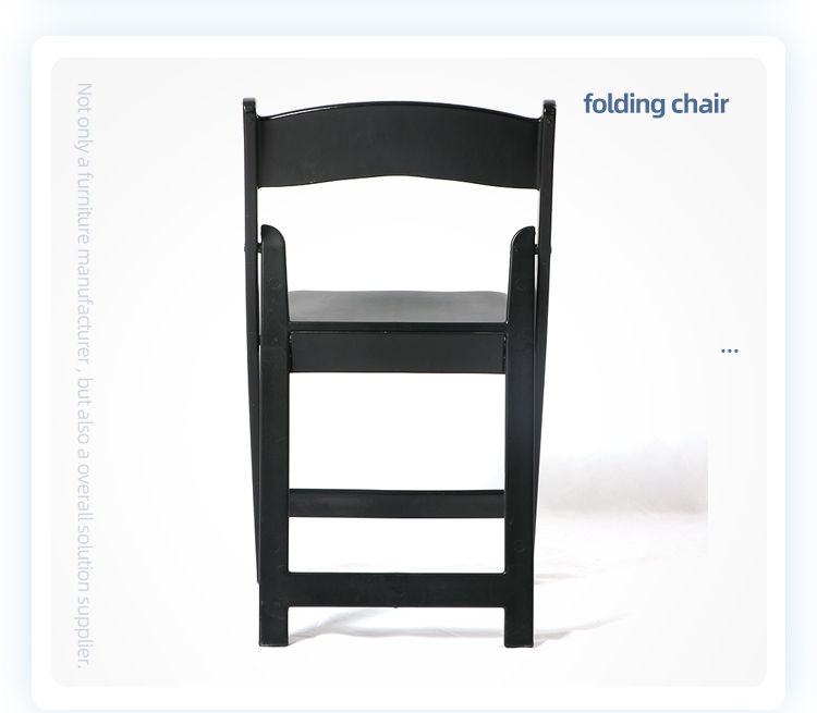 Wholesale black padded resin wimbledon folding plastic chair for outdoor wedding events