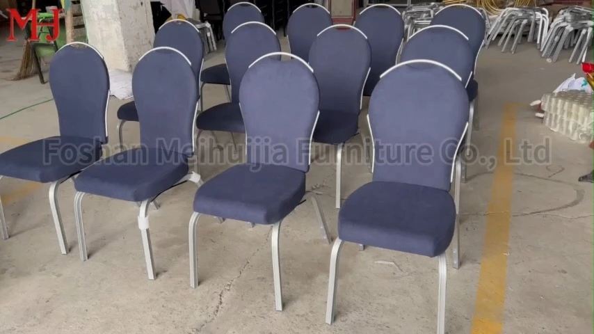 Ergonomic flexible backrest design, follows body movement, sturdy metal frame, ideal for church, banquet, conference & event seating 1