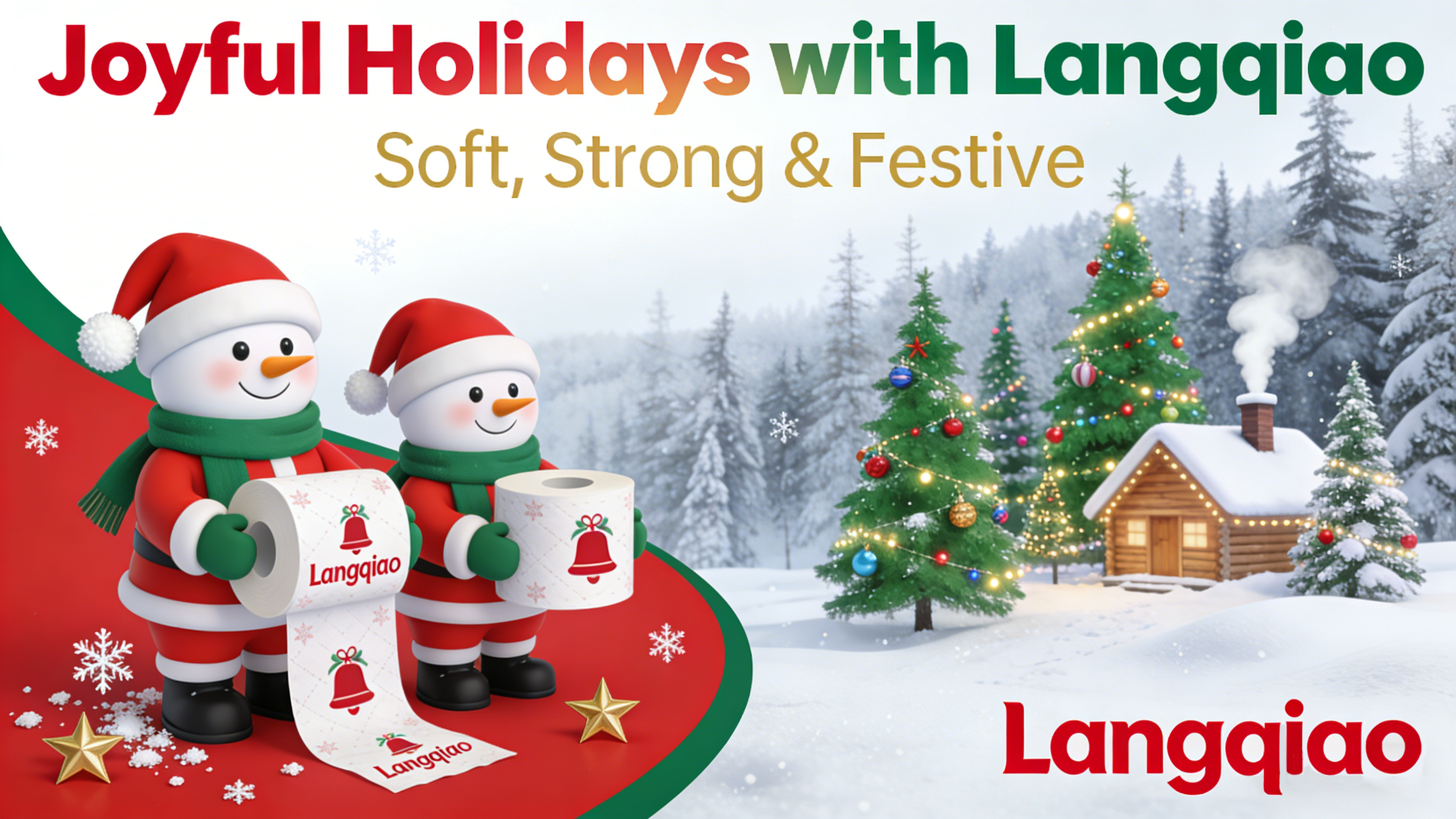 This Christmas, let Langqiao paper products bring warmth and peace of mind. 4