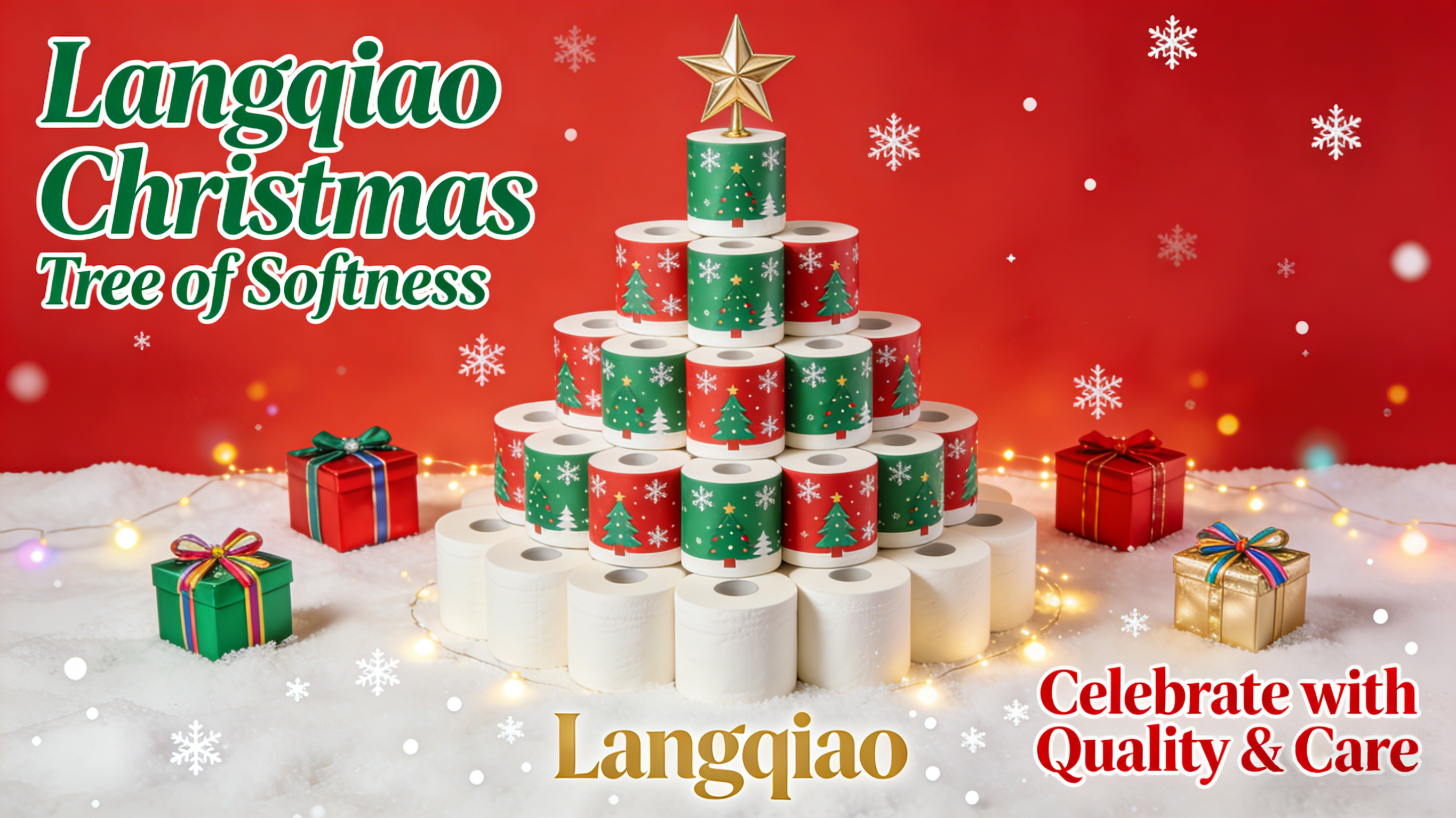 This Christmas, let Langqiao paper products bring warmth and peace of mind. 3