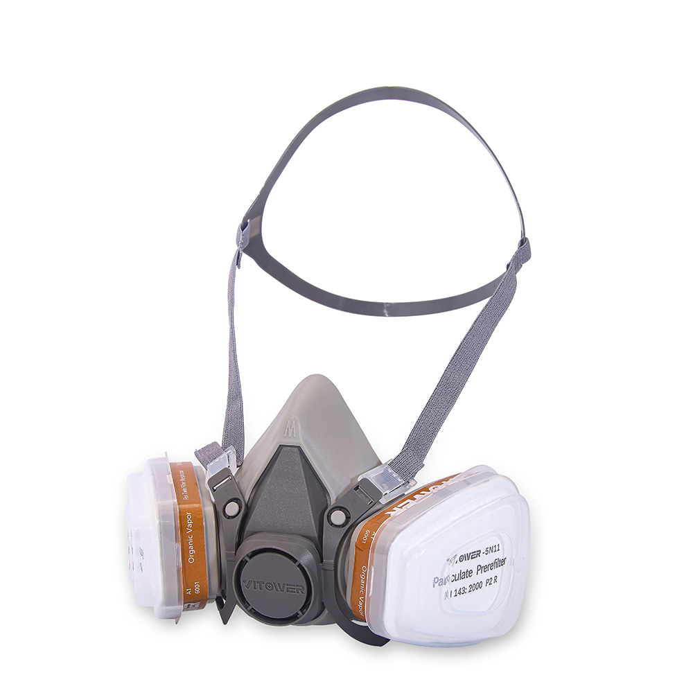 Replaceable Filter Half Mask Respirator for Welding, Grinding & Chemical Protection 1