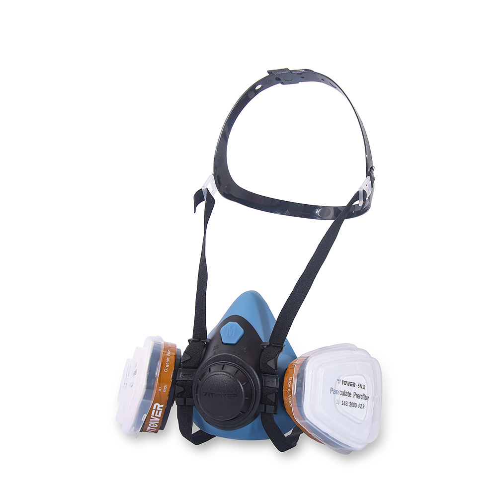 Reusable Silicone Half Face Respirator Mask with Cartridges 1
