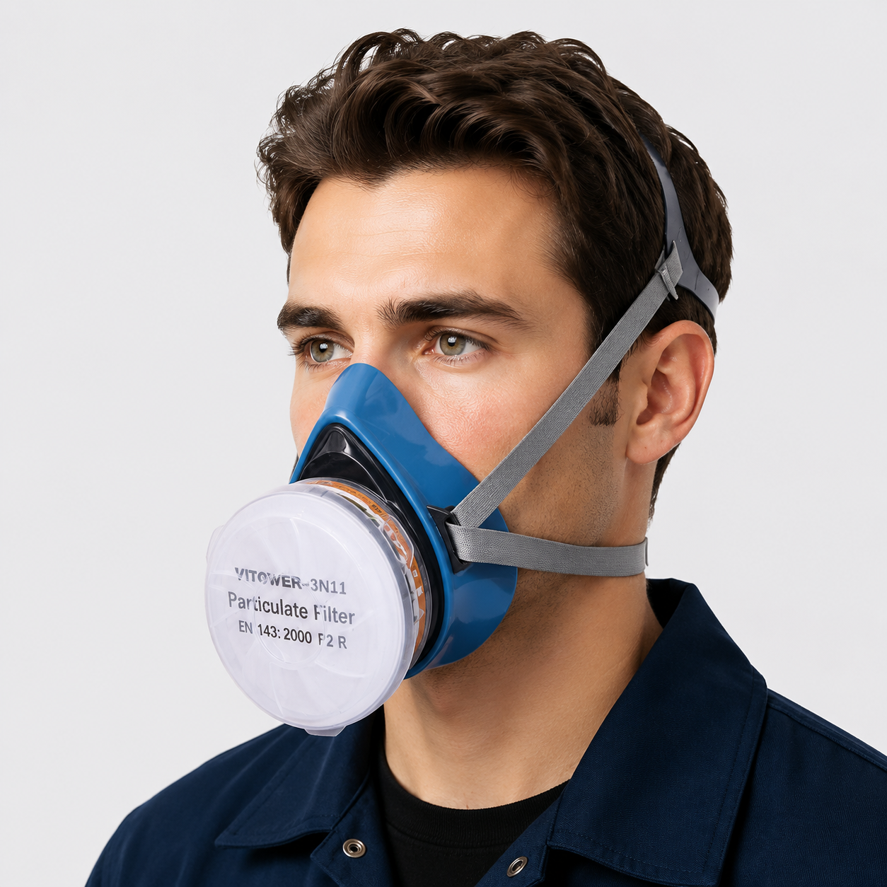 Vitower S3200 Lightweight Single-Filter Half-Mask Respirator 2